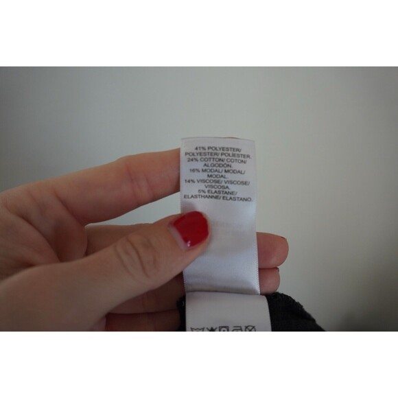 Lucky Brand Black Cloud Jersey Wide Ribbed Dress -Size: Small - Picture 6 of 7